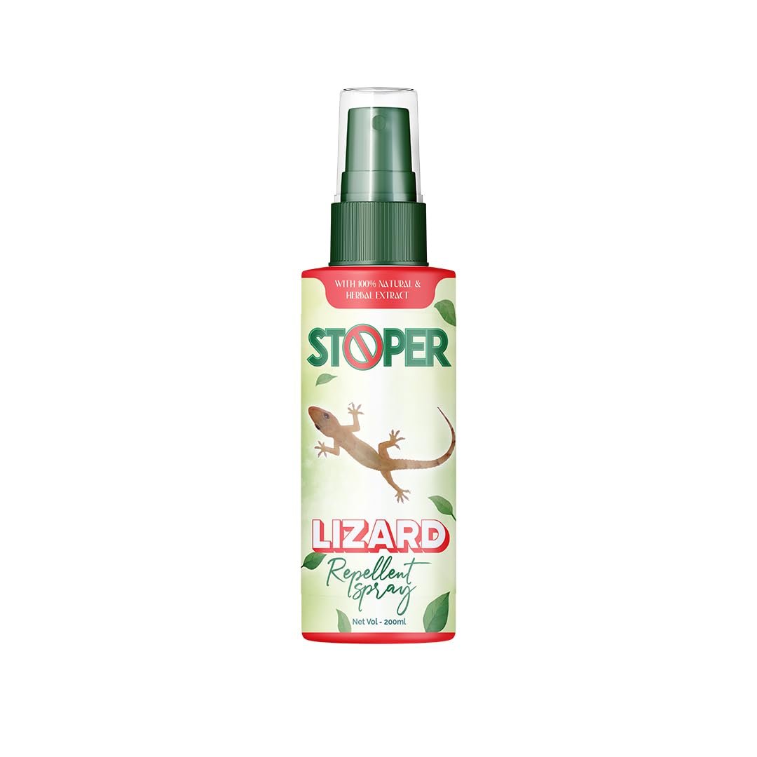 Runbug Stoper Lizard Repellent Spray with 100% Natural & Herbal Extract, 100ml | 100% Herbal and Chemical free | Baby and Pet safe| Effective on all types of Lizards