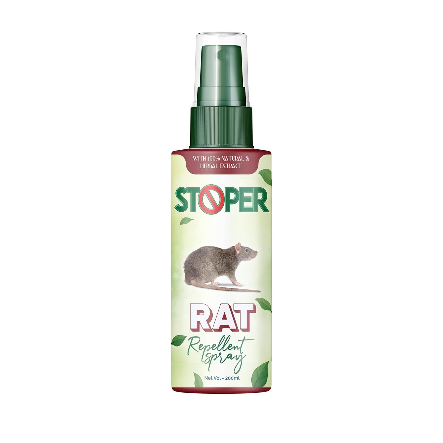 Runbug Herbal Rat Repellent Spray for Car Home Office Mouse | Easy to Use, Non Toxic No Kill Only Repels | Unique Blend of Natural Active Ingredients | Pleasant Peppermint Smell (100ML) (PACK OF 1)